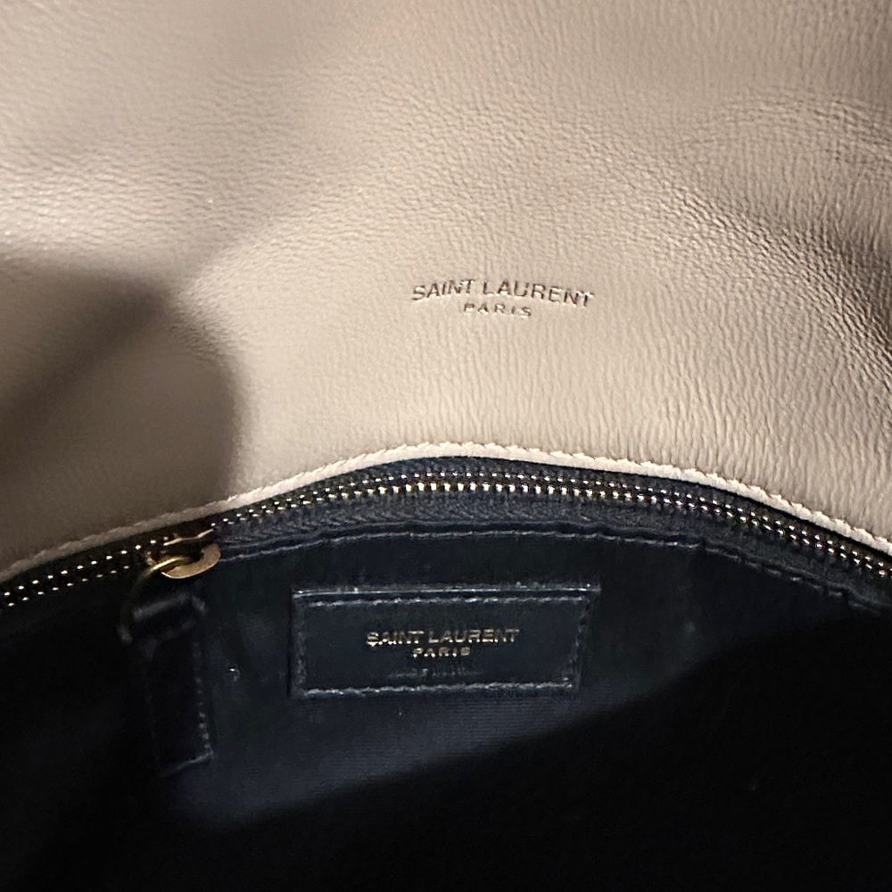 Yves Saint Laurent LouLou Puffer Small Bag - Dark Beige - Picture 9 of 13